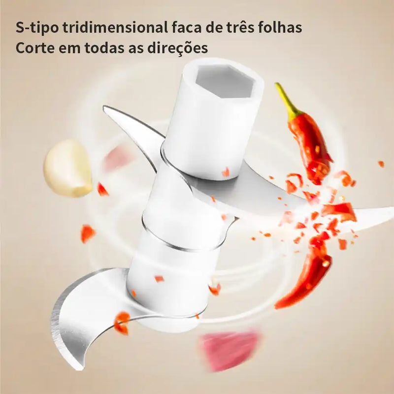 Mini Triturador de Alho Elétrico - COMPRE 1 LEVE 2