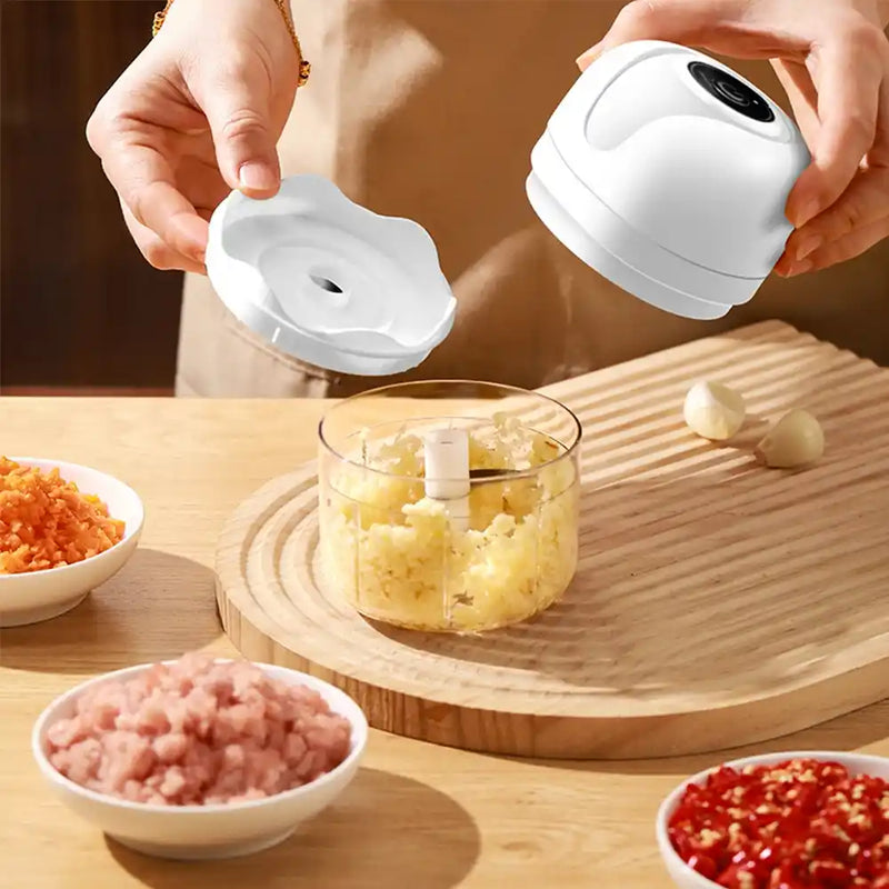Mini Triturador de Alho Elétrico - COMPRE 1 LEVE 2