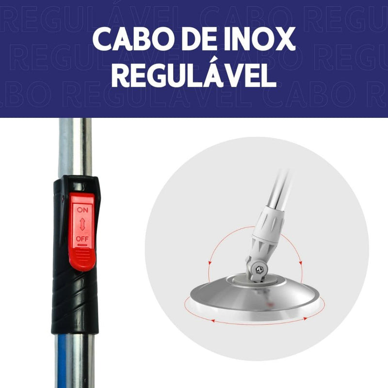 Mop Giratório Balde Inox Premium + SUPER BRINDE