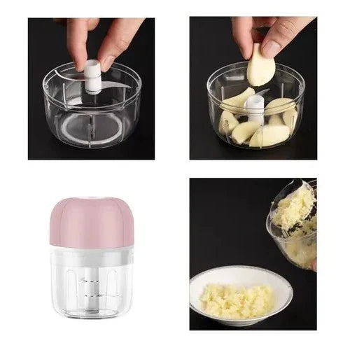 Mini Triturador de Alho Elétrico - COMPRE 1 LEVE 2