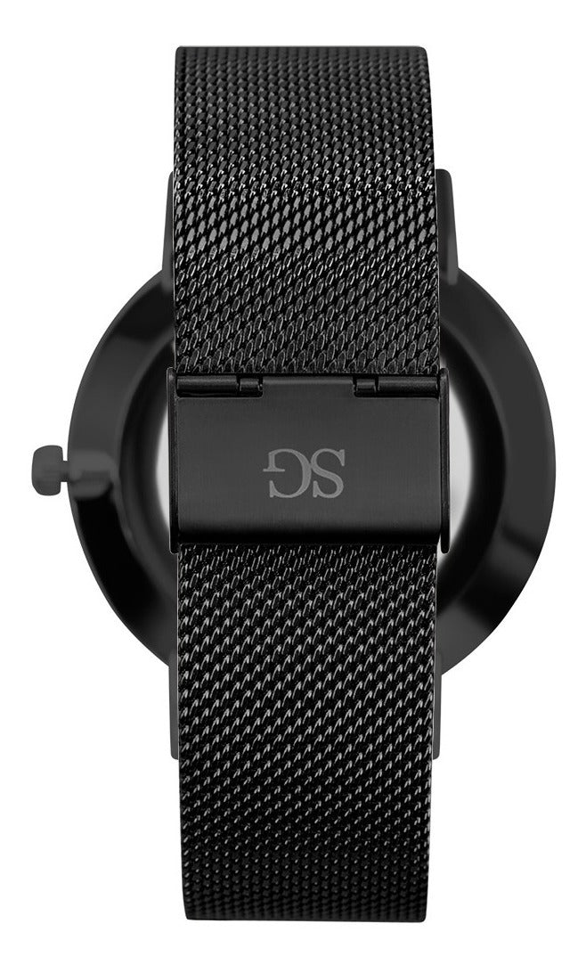 Relógio Masculino Preto Saint Germain Houston Full Black 40mm Fundo Preto