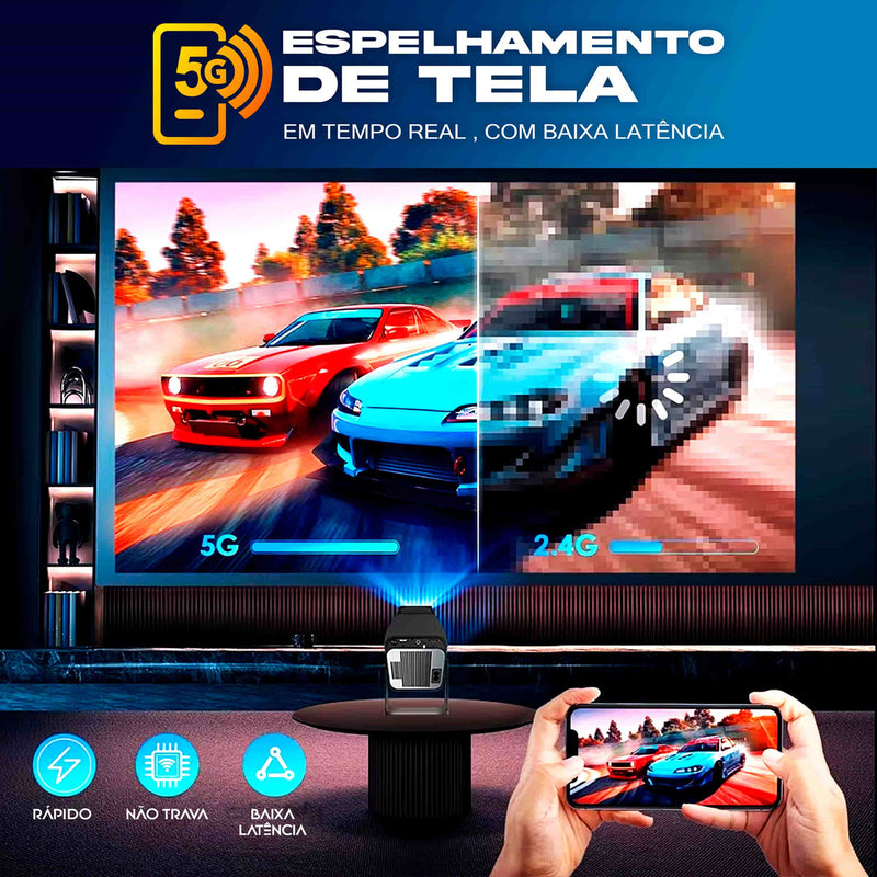 Projetor Hy320 Mini Bahrein Cor Preto 110v/220v