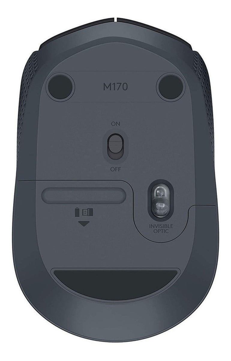 Mouse sem fio Logitech M170 com Pilha Inclusa - Preto
