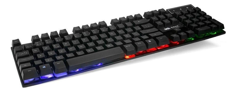 Teclado gamer Knup KP-2043/A QWERTY português Brasil cor Preto