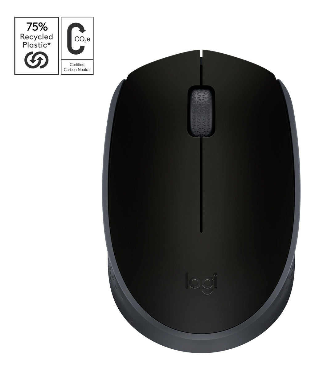 Mouse sem fio Logitech M170 com Pilha Inclusa - Preto