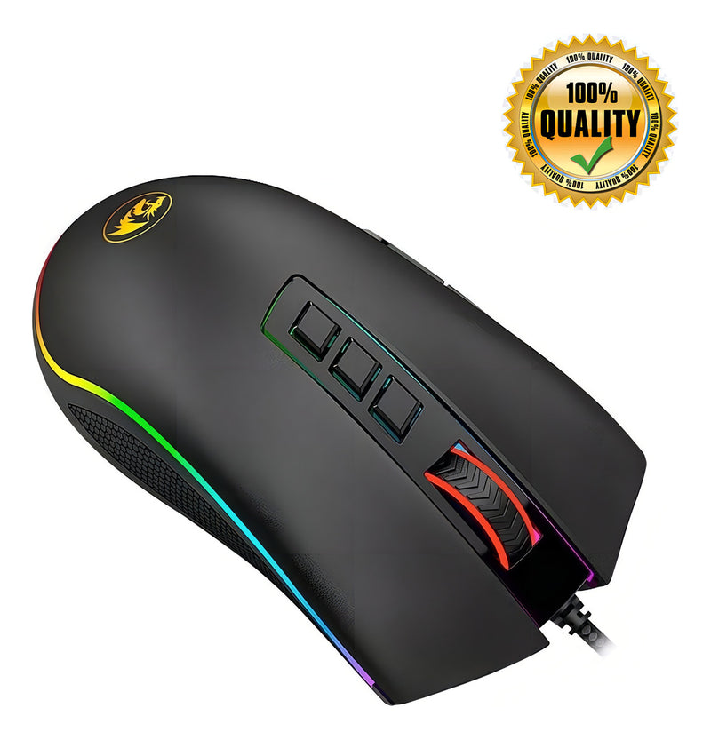 Mouse para jogo Redragon Cobra Chroma M711 preto-NOVO