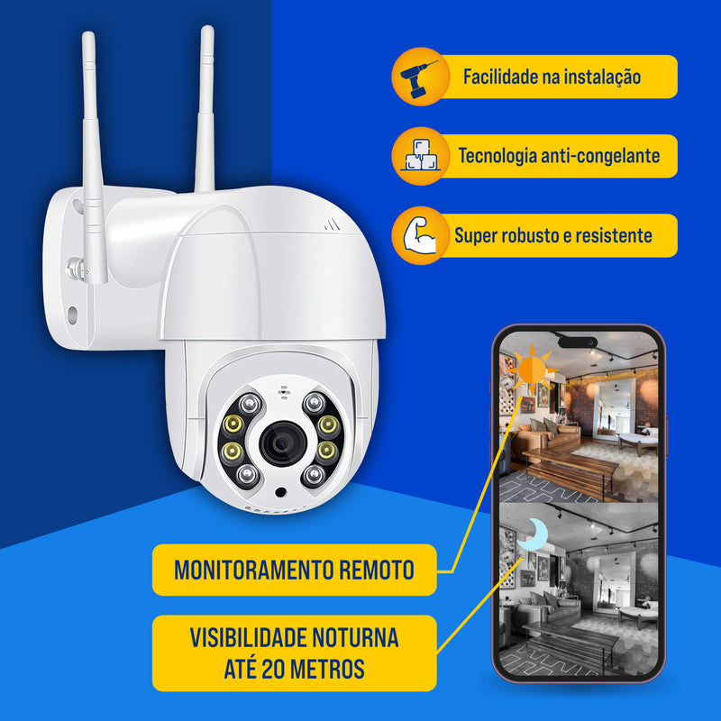 Kit 2câmera Ip Icsee Prova D'água Infravermelho Externa Wifi - Bahrein