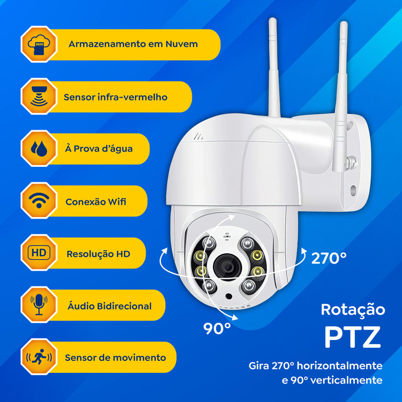 Kit 2câmera Ip Icsee Prova D'água Infravermelho Externa Wifi - Bahrein