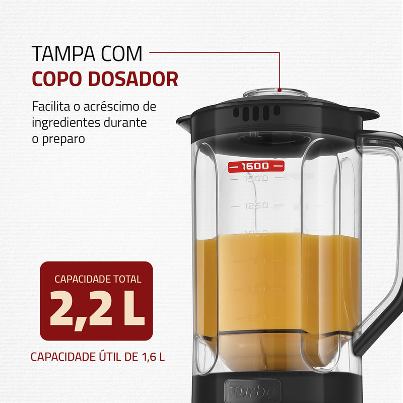 Liquidificador Mondial 3 Velocidades Preto/cinza 550w L-93-BG Cor Preto 127V