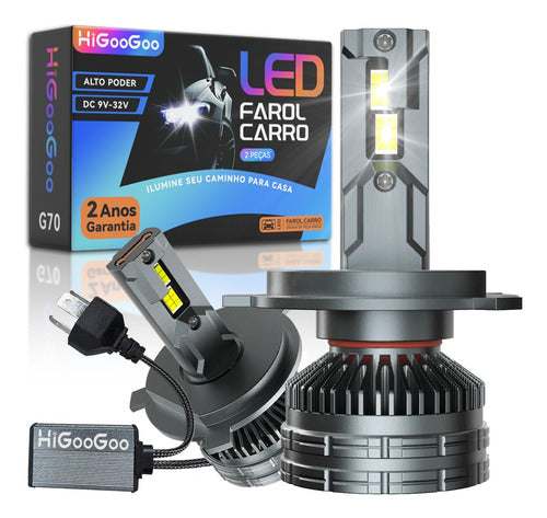 Carro Led Farol Lâmpadas 200w 40000lm H4 H1 H7 H11 Hb3 Hb4