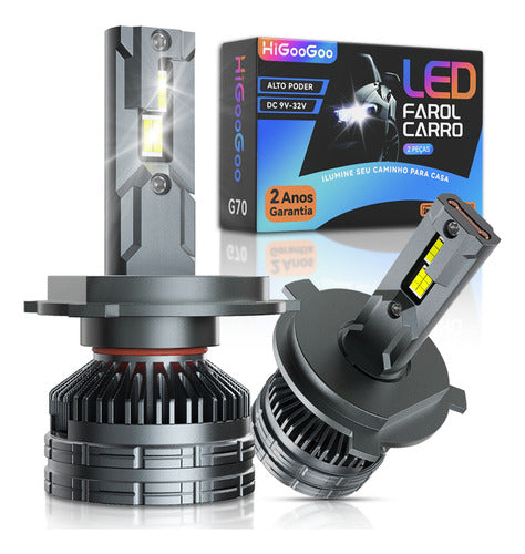 Carro Led Farol Lâmpadas 200w 40000lm H4 H1 H7 H11 Hb3 Hb4