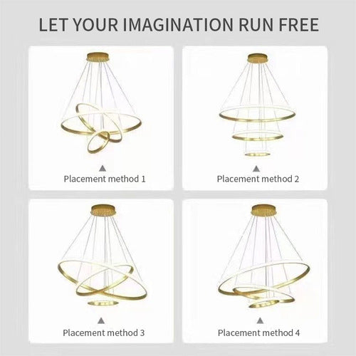 Luminaria Led Pendente 60w Design Moderno Bivolt 3 Em 1