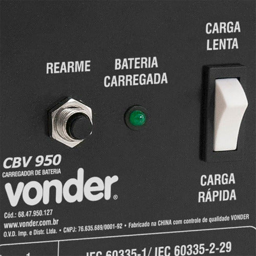 Carregador De Baterias 90a Cbv 950 Vonder