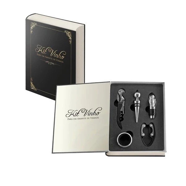 Kit Livro da Sabedoria para Vinhos - Linha Premium