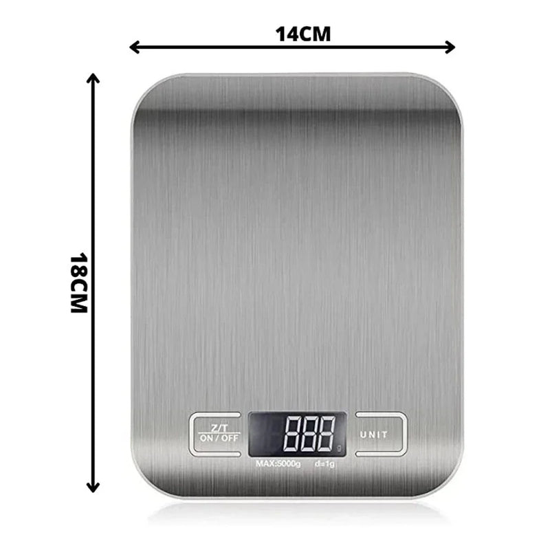 Balança Digital de Cozinha Inox até 10Kg - Linha Premium