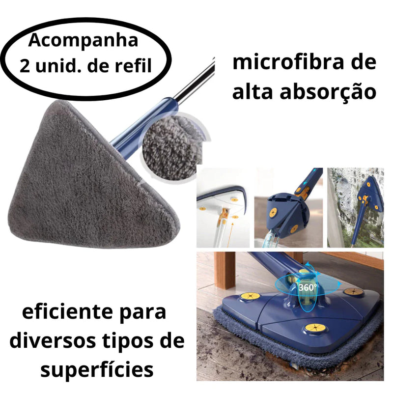 Esfregão Mop com Suporte 360° COMPRE 1 E LEVE 2