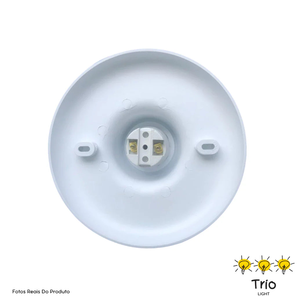 Plafon Soquete Branco - 10 peças