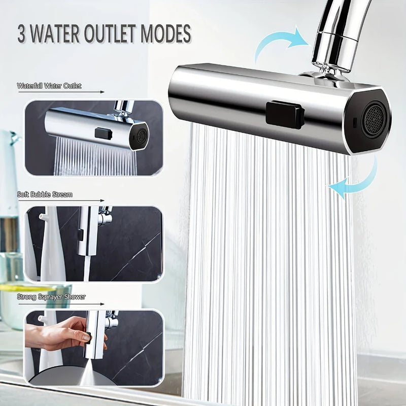 Adaptador de torneira flexível para Cozinha Com 3 Modos de Uso