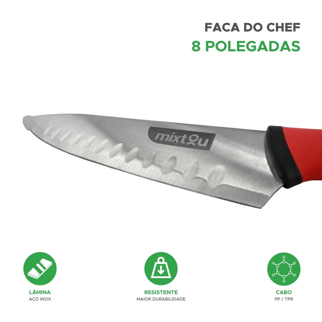 Faca Santoku do Chef 8